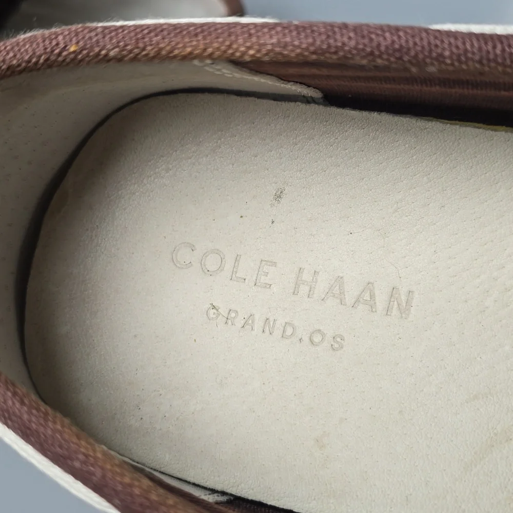 Cole Haan Boothbay Brown Canvas Moc Boat , Driving Shoe's Men's Size 12M
